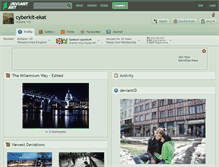 Tablet Screenshot of cyberkit-ekat.deviantart.com