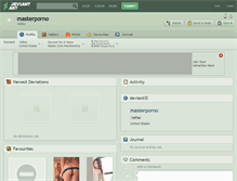 Tablet Screenshot of masterporno.deviantart.com