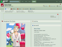 Tablet Screenshot of koro-chan.deviantart.com