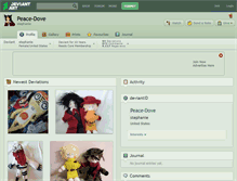 Tablet Screenshot of peace-dove.deviantart.com