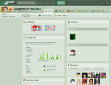 Tablet Screenshot of djangobrown-fanclub.deviantart.com