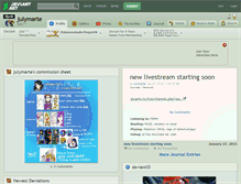 Tablet Screenshot of julymarte.deviantart.com