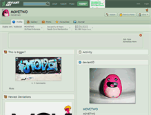 Tablet Screenshot of movetwo.deviantart.com