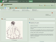 Tablet Screenshot of fuzzybearears.deviantart.com