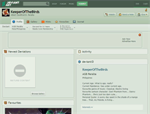 Tablet Screenshot of keeperofthebirds.deviantart.com