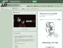 Tablet Screenshot of gamers-will-win.deviantart.com