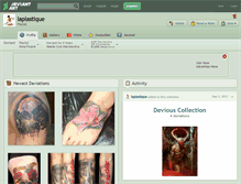 Tablet Screenshot of laplastique.deviantart.com