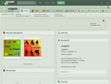 Tablet Screenshot of malgalin.deviantart.com