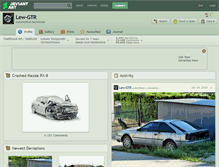 Tablet Screenshot of lew-gtr.deviantart.com