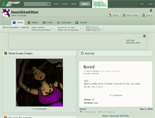 Tablet Screenshot of moonshinekitten.deviantart.com