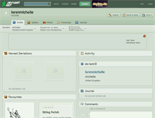 Tablet Screenshot of lorenmichelle.deviantart.com