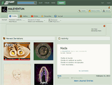 Tablet Screenshot of maleventum.deviantart.com