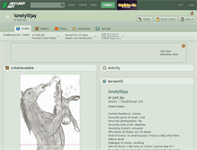 Tablet Screenshot of lonelyliljay.deviantart.com