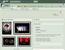 Tablet Screenshot of metal-z.deviantart.com