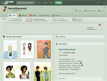 Tablet Screenshot of hannahbananaqt.deviantart.com