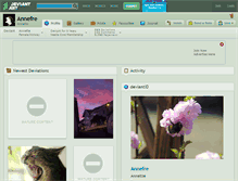 Tablet Screenshot of annefre.deviantart.com