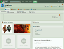 Tablet Screenshot of neogalahad.deviantart.com