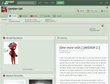 Tablet Screenshot of gambler-saii.deviantart.com
