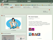 Tablet Screenshot of crissygim.deviantart.com