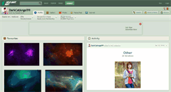 Desktop Screenshot of darkcatangel99.deviantart.com
