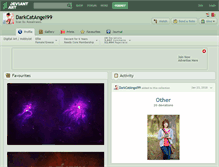 Tablet Screenshot of darkcatangel99.deviantart.com