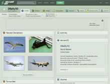 Tablet Screenshot of dbalty50.deviantart.com