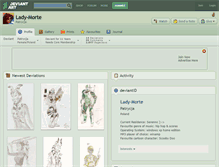 Tablet Screenshot of lady-morte.deviantart.com