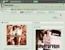 Tablet Screenshot of bieberdream.deviantart.com