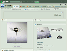 Tablet Screenshot of eyedesign.deviantart.com