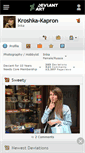 Mobile Screenshot of kroshka-kapron.deviantart.com