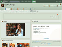 Tablet Screenshot of kroshka-kapron.deviantart.com