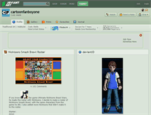 Tablet Screenshot of cartoonfanboyone.deviantart.com
