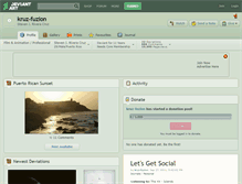 Tablet Screenshot of kruz-fuzion.deviantart.com