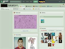 Tablet Screenshot of loups-garoux.deviantart.com