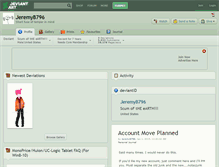 Tablet Screenshot of jeremyb796.deviantart.com