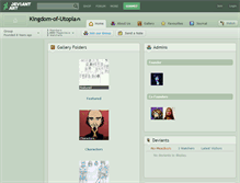 Tablet Screenshot of kingdom-of-utopia.deviantart.com