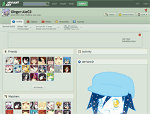 Tablet Screenshot of ginger-aleg3.deviantart.com