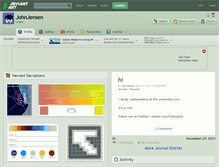 Tablet Screenshot of johnjensen.deviantart.com
