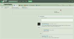 Desktop Screenshot of captainraptor.deviantart.com