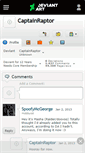 Mobile Screenshot of captainraptor.deviantart.com