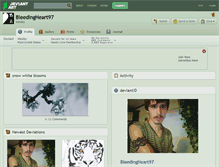 Tablet Screenshot of bleedingheart97.deviantart.com