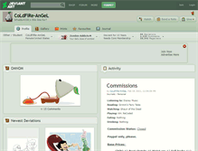 Tablet Screenshot of coldfire-angel.deviantart.com