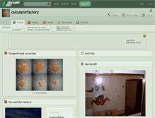 Tablet Screenshot of calculatorfactory.deviantart.com