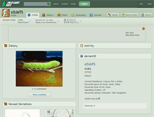 Tablet Screenshot of cojots.deviantart.com