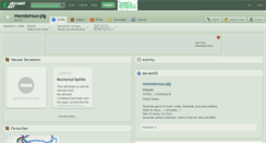 Desktop Screenshot of monsterous-pig.deviantart.com