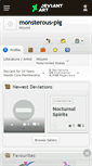 Mobile Screenshot of monsterous-pig.deviantart.com