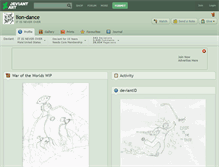 Tablet Screenshot of lion-dance.deviantart.com