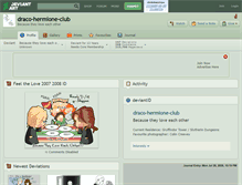 Tablet Screenshot of draco-hermione-club.deviantart.com