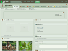Tablet Screenshot of laimelady.deviantart.com