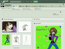 Tablet Screenshot of hadesrox.deviantart.com